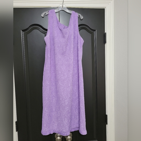 Purple tank dress with matching suit jacket - Picture 6 of 11